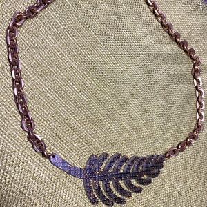 Color by Amber black copper necklace